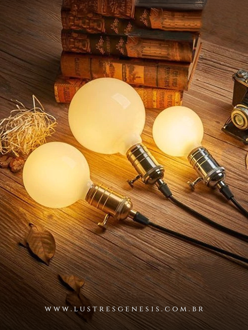 Lâmpada de Filamento de Led G95 Leitosa 4W Squirrel Cage da GMH Lustres Gênesis loja online de Lustres e Iluminação Decorativa